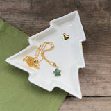 White & Gold Tree Trinket Dish