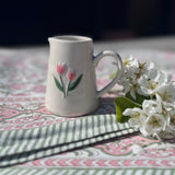 Mini Ceramic Jug with Tulips
