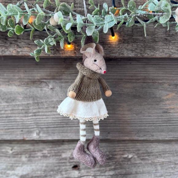 Brown Shelf Sitting Mouse