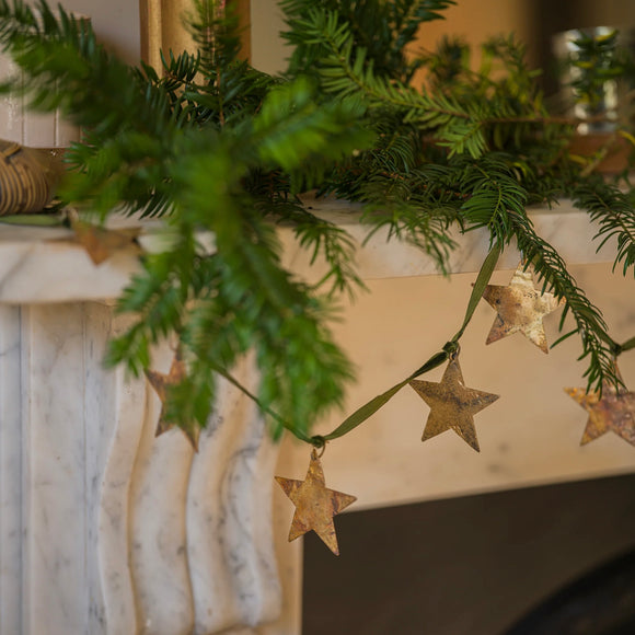 Star Garland on Velvet Ribbon