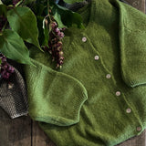 Cropped Sleeve Mohair Cardigan