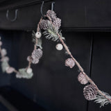 Frosted Pine Cone and Spruce Garland