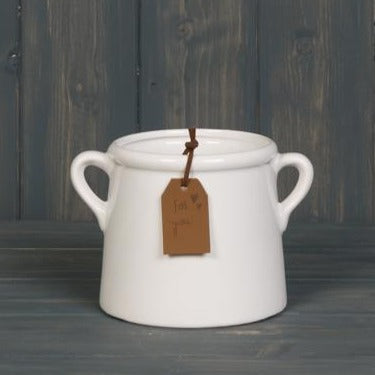 White Ceramic Pot 10cm