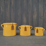 Yellow Ceramic Pot 8cm