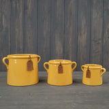 Yellow Ceramic Pot 10cm