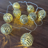 Gold LED Glitterball Garland