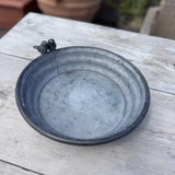 Round Zinc Tray with Birds
