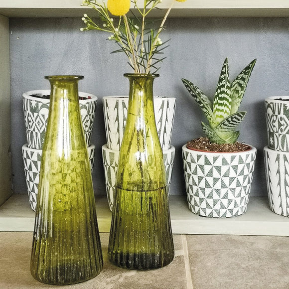 Moss Green Skinny Ribbed Bottle