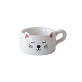 White Ceramic Cat Tealight Holder