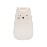 White Ceramic Cat Vase