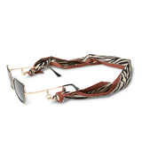 Glasses Chain - Zebra Scarf