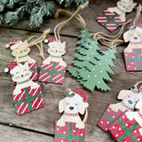 Set of 12 Christmas Dogs & Cats