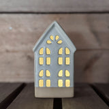 LED Ceramic House in White