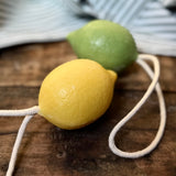 Handmade Artisanal Lime Soap on a rope