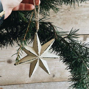 Small White Star Decoration
