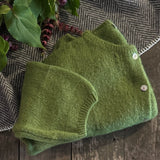 Cropped Sleeve Mohair Cardigan