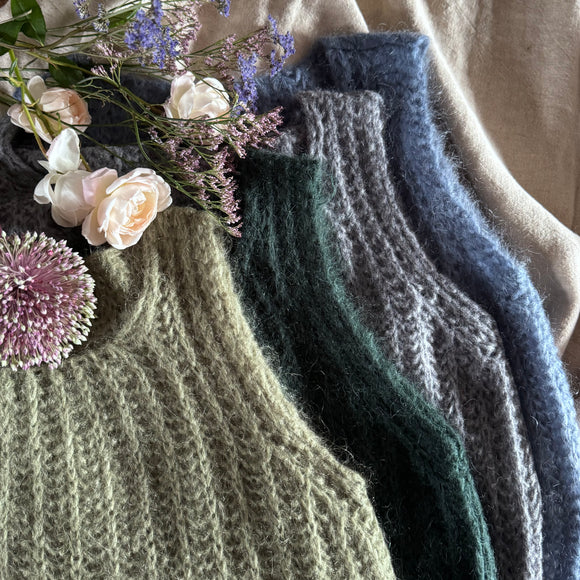 Mohair Open Knit Tank Top