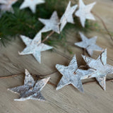 Rustic Glitter Star Garland