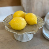 Taupe Pedestal Bowl