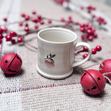 Mini Ceramic Mug with Plum Pudding