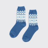 Cosy Fairisle Socks - Blue