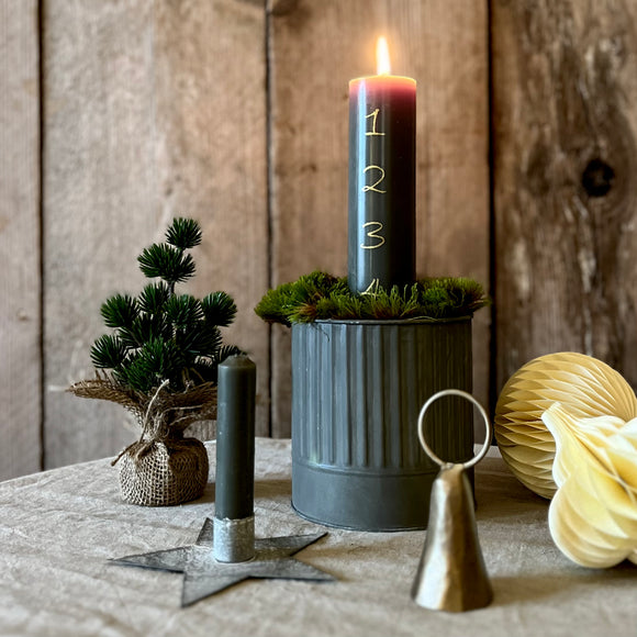 Advent Pillar Candle in Olive