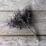 Eucalyptus Bunch in Green and Plum