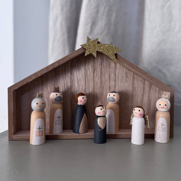 Wooden Nativity Set