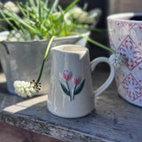 Mini Ceramic Jug with Tulips