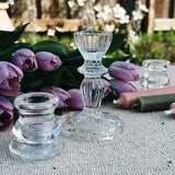 Clear Glass Candlestick