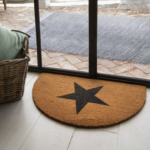 Star Half Moon Doormat