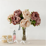 Dried Touch Closed Peony - Nude & Pink
