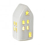 Small White Ceramic LED House