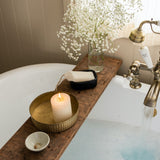 Reeded Round Brass Tray - Small