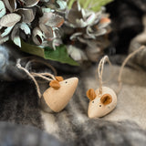 Sitting Wooden Mouse