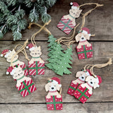 Set of 12 Christmas Dogs & Cats