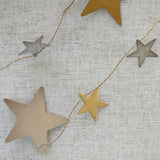 Gold & Silver Star Garland