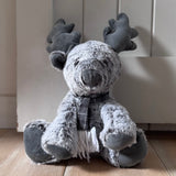 Grey Reindeer Doorstop