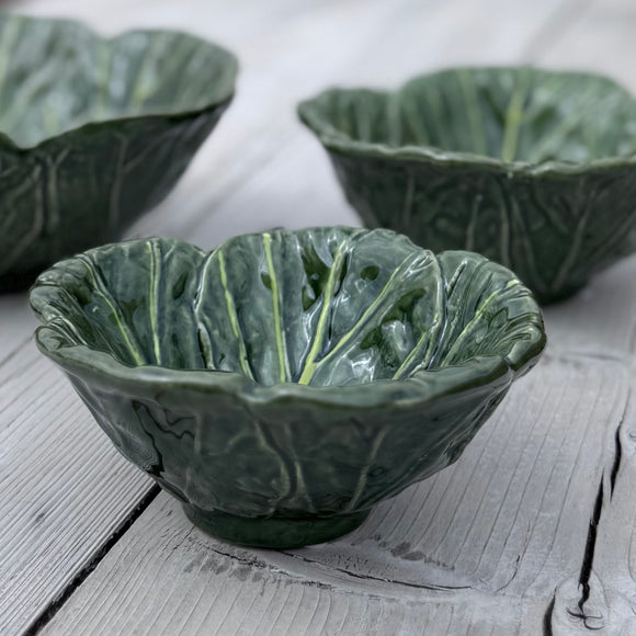 Cabbage Stoneware Bowl Small