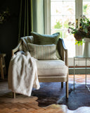 Faux Fur Throw in Winter Mink