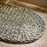 Fern Braided Oval Mat