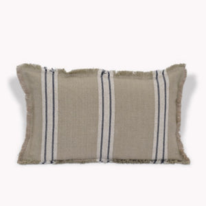 Ink Stripe Linen Cushion