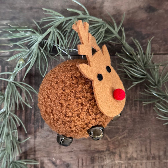 Pom-Pom Hanging Reindeer Decoration