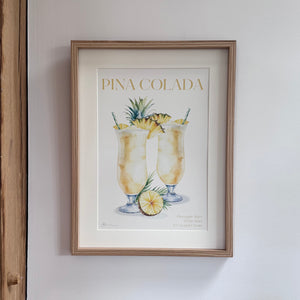 Pina Colada Cocktail Framed Print