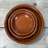 Set of 3 Clay Rustique Tapas Bowls