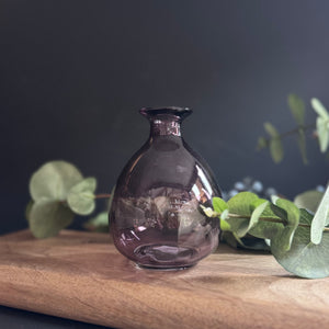 Amythyst Glass Bud Vase