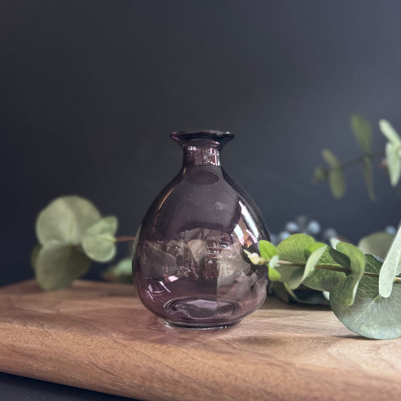 Amythyst Glass Bud Vase