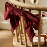 Velvet Door Bow in Berry