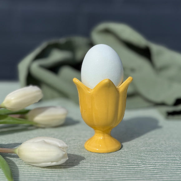 Yellow Tulip Egg Cup