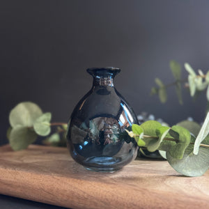 Blue Glass Bud Vase
